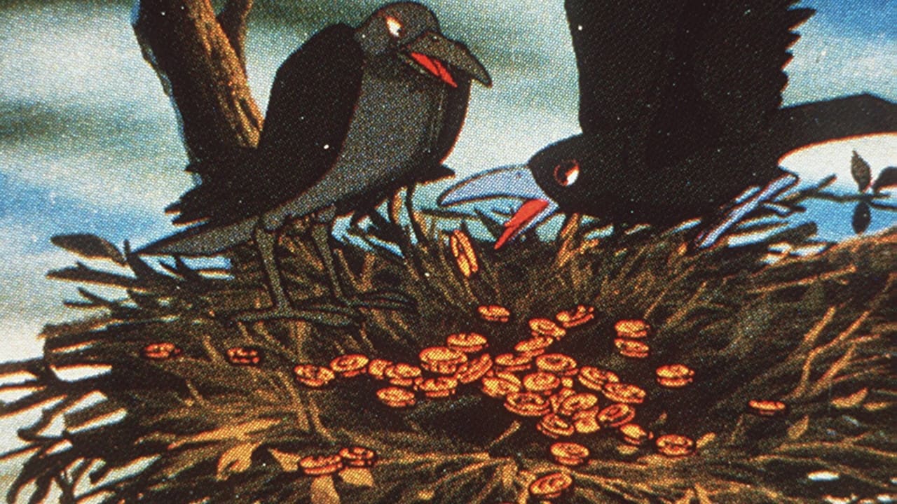 The greedy crow and the coin bowl