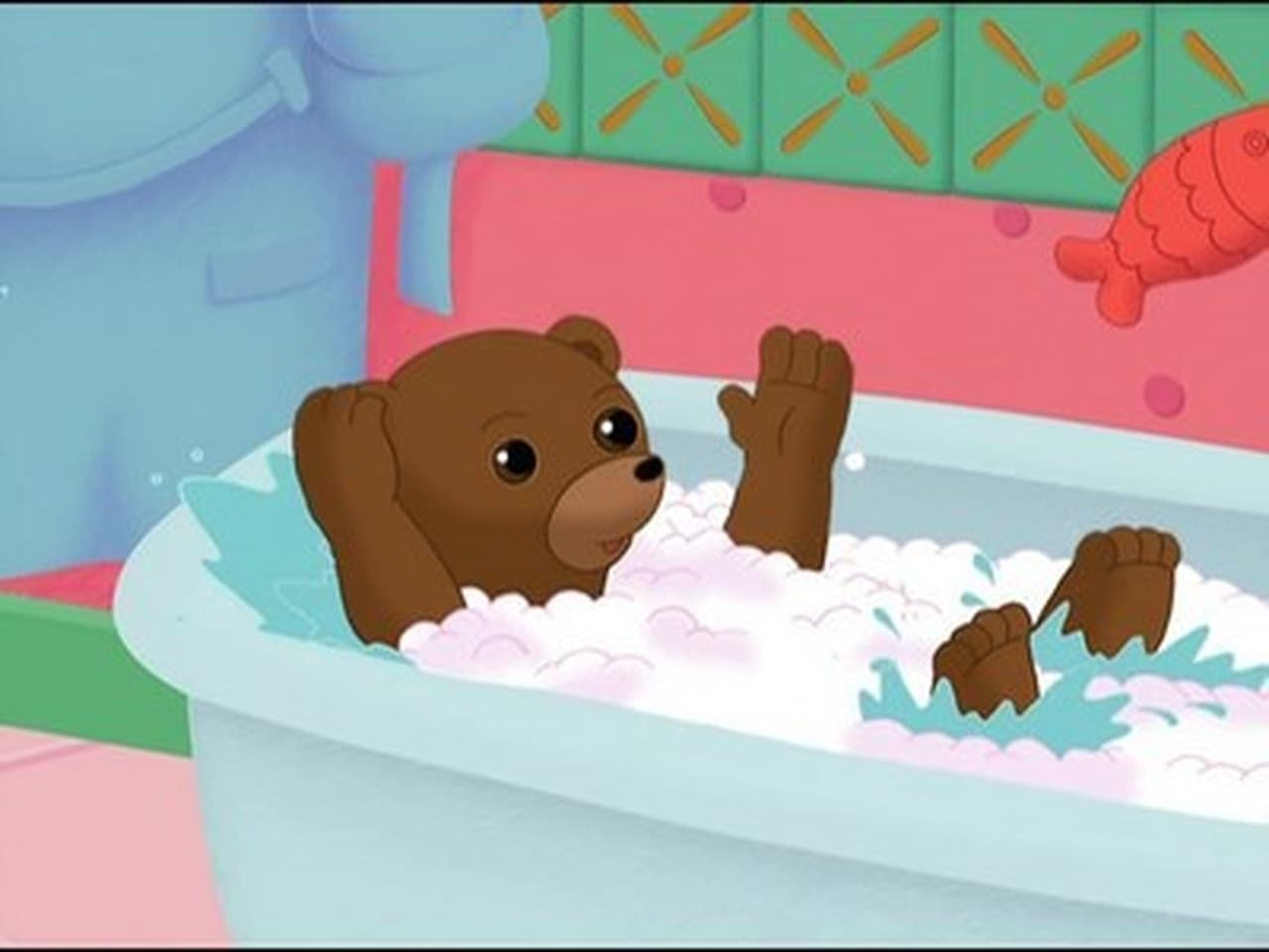 Little Brown Bear has a bath