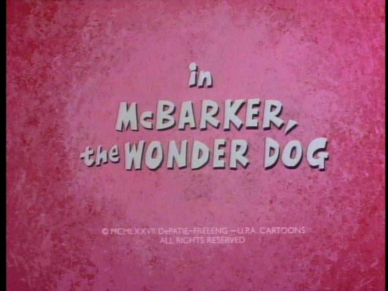 McBarker the Wonder Dog