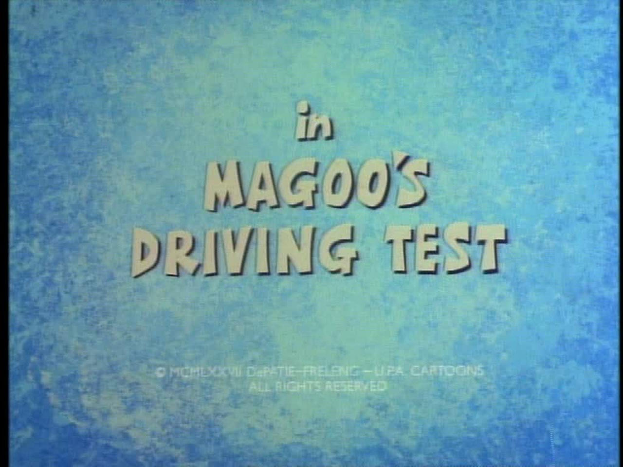 Magoos Driving Test