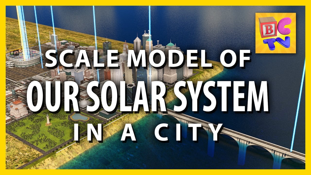 Our Solar System Scale Model in a City