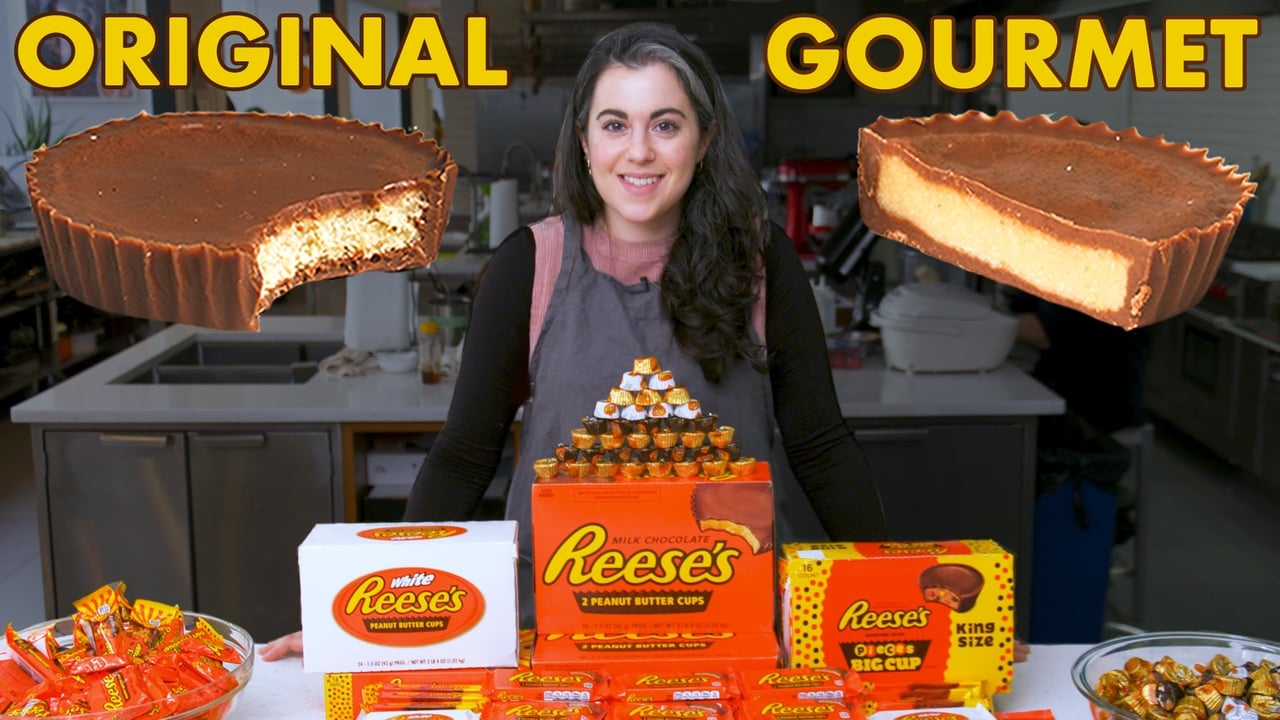 Pastry Chef Attempts to Make Gourmet Reeses Peanut Butter Cups