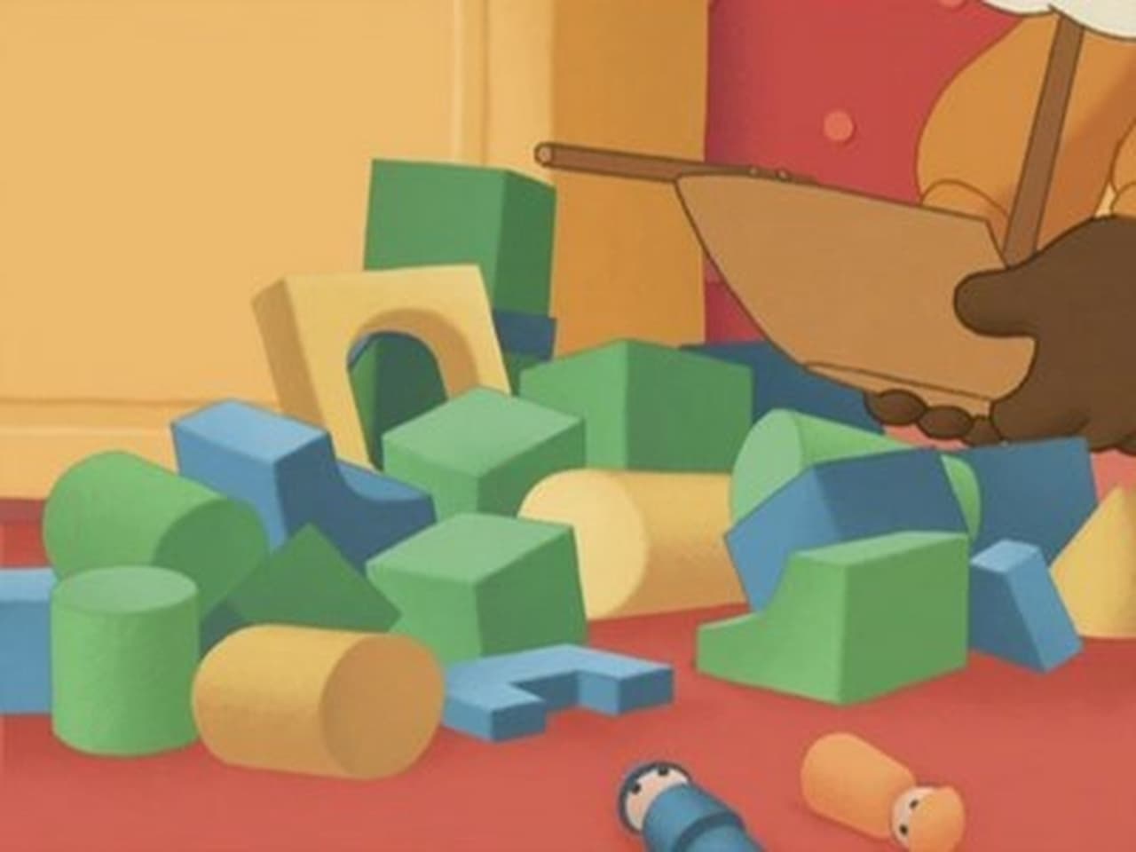 Little Brown Bear picks up his toys
