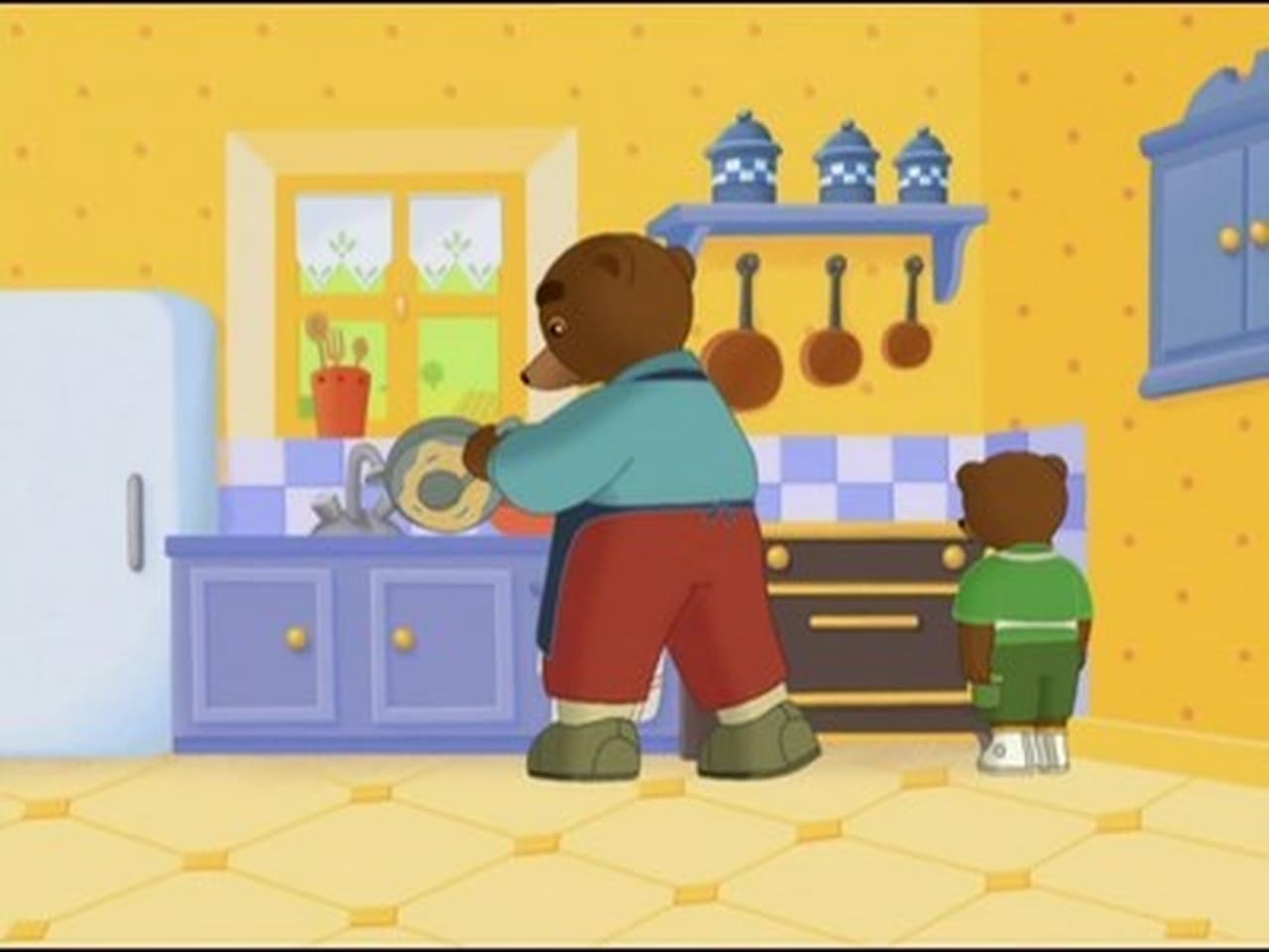 Little Brown Bear makes pancakes