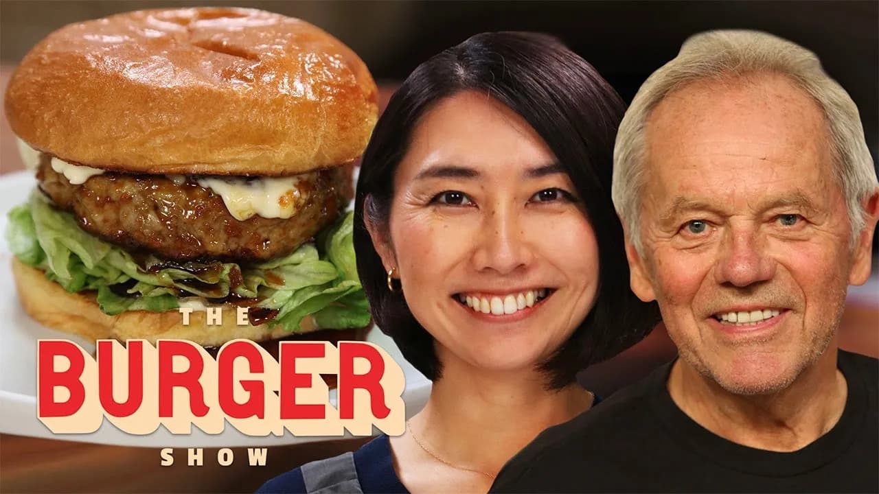 Rie and Wolfgang Puck Make Their Favorite Childhood Burgers