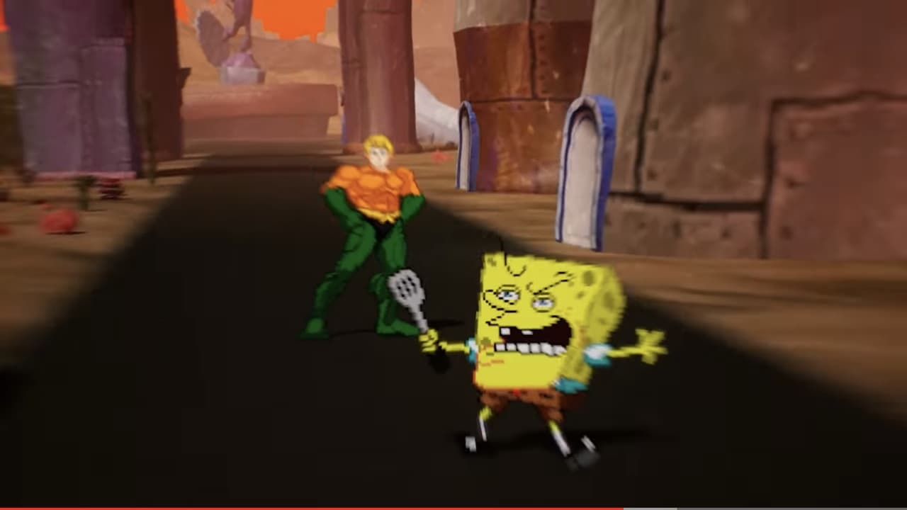 Spongebob vs Super Friends Aquaman