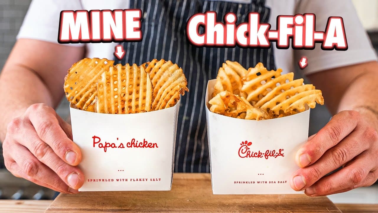 Making ChickFilA Waffle Fries At Home  But Better