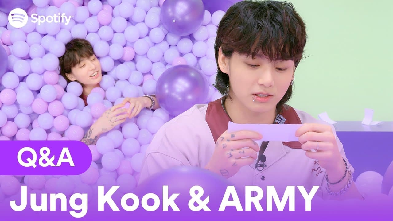 Jung Kook dives into a ball pit to answer ARMYs burning Qs
