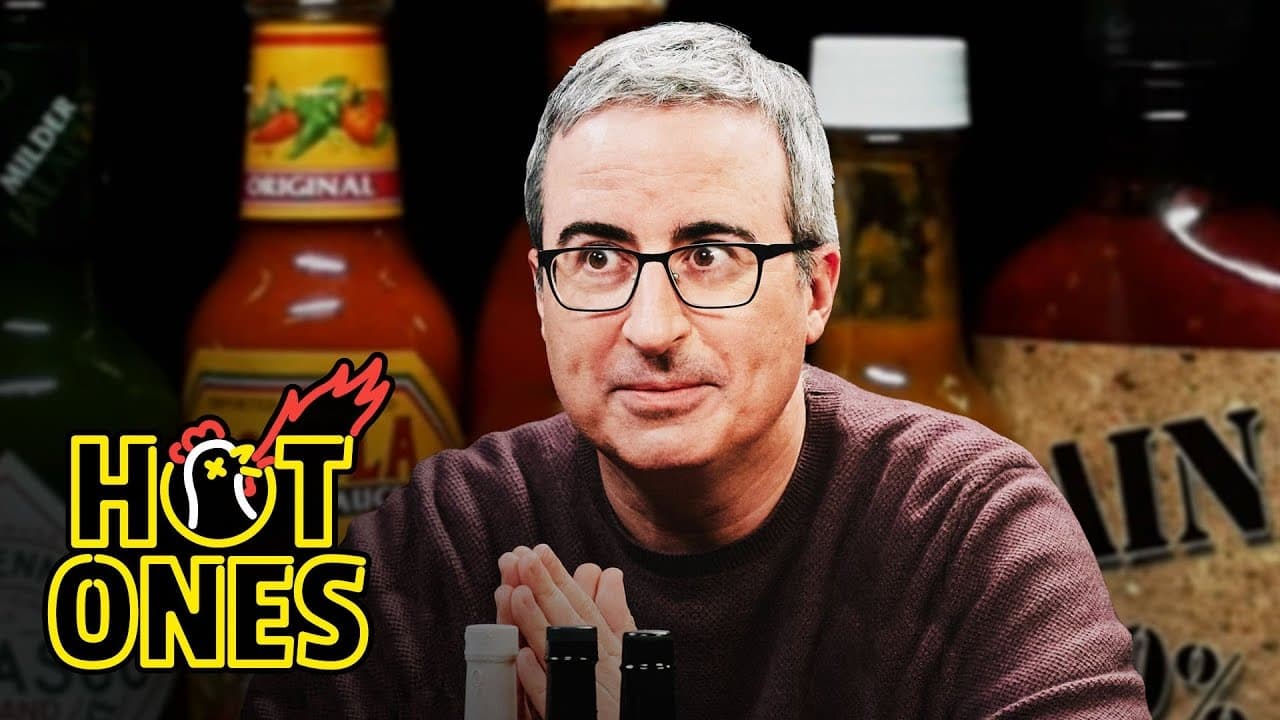 John Oliver Fears for Humanity While Eating Spicy Wings