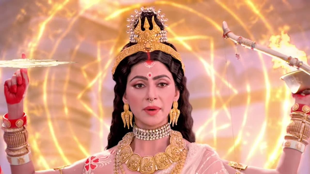 The Devas pray to Goddess Parvati