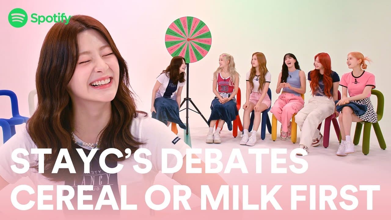 STAYC debates cereal or milk first