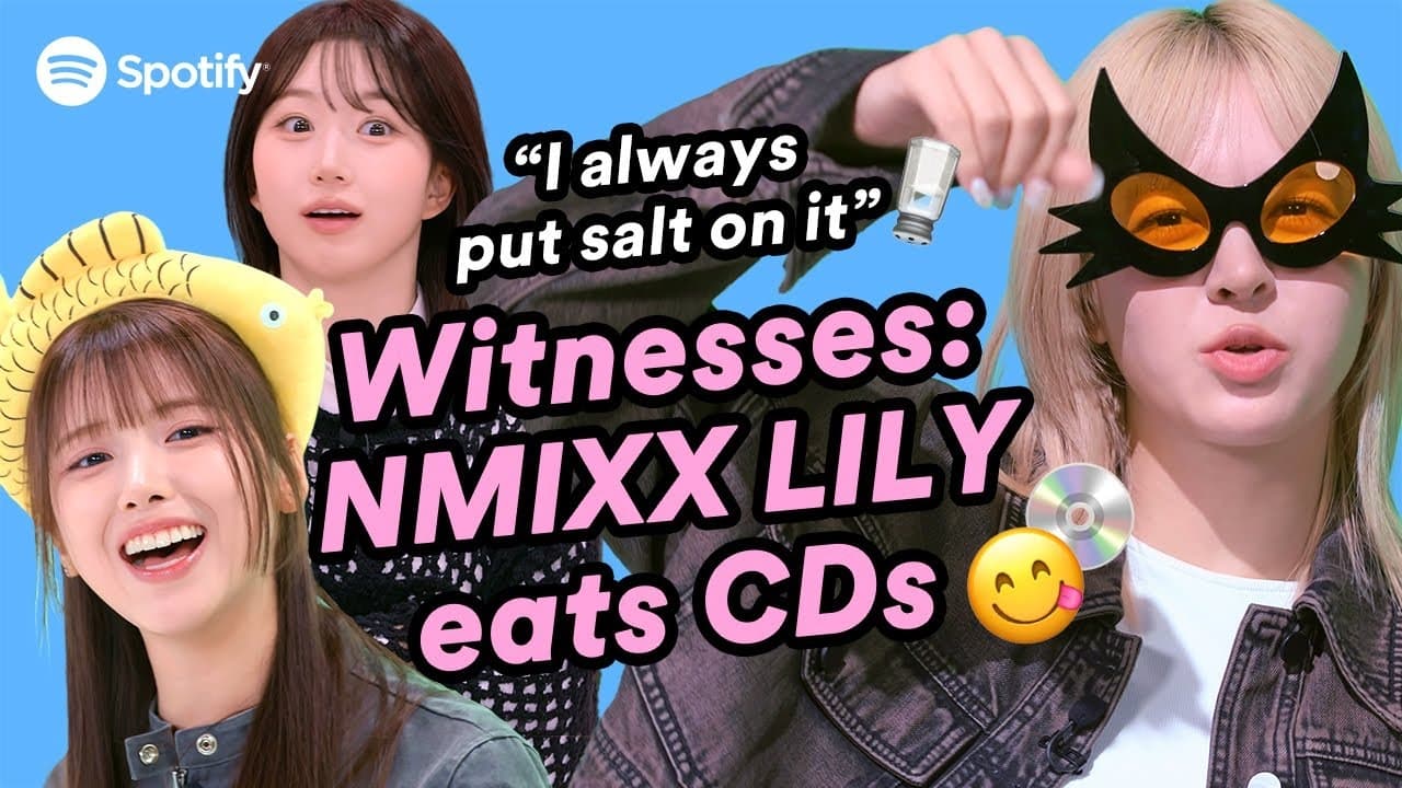 Does NMIXX LILY actually eat CDs 