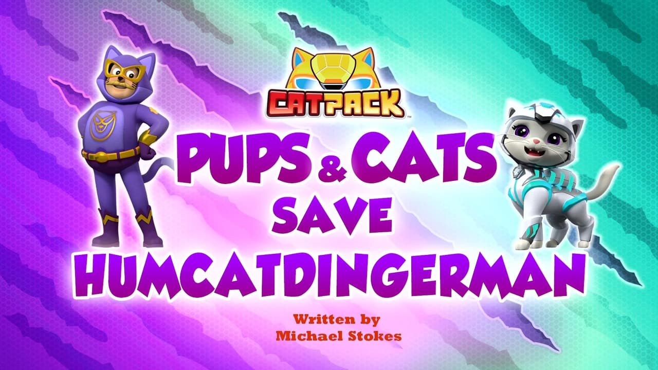 Pups and Cats Save HumCatDingerMan