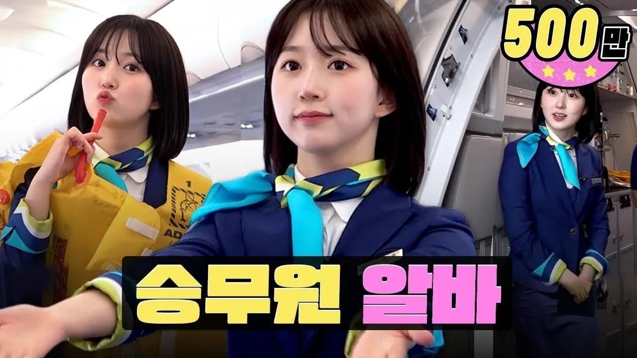 KoreaJapan takingoff flight attendant part timeworkdolNMIXX Haewon