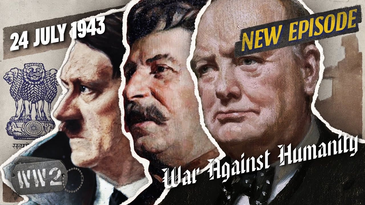 Stalin Hitler and Churchill  Architects of Death  July 24 1943