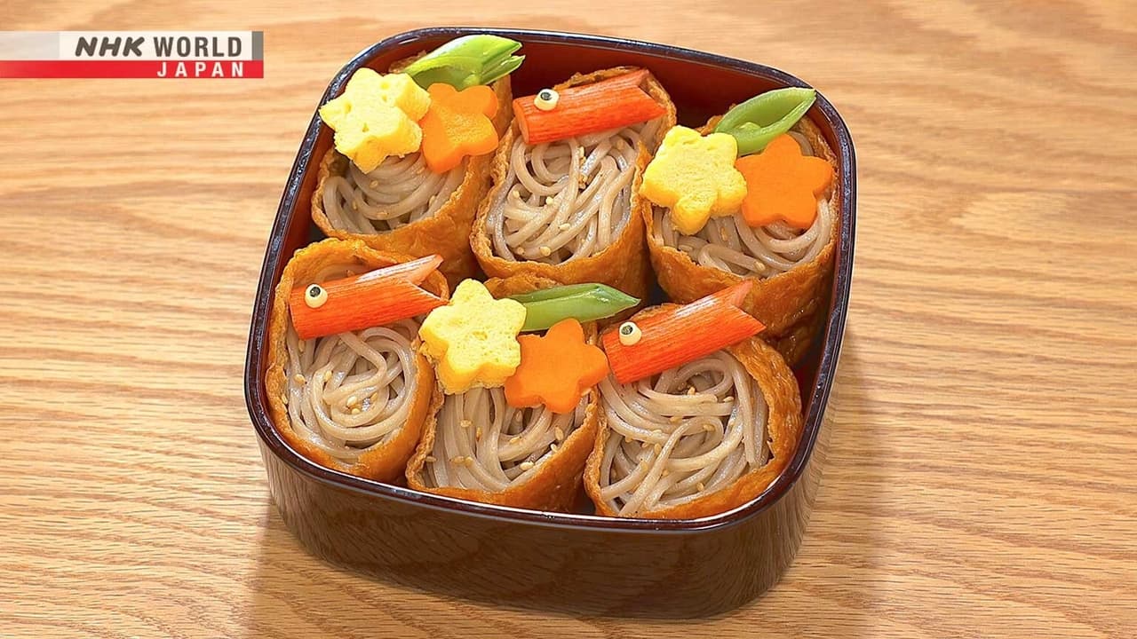 Morioka Jajamen Bento  Soba Inari Bento