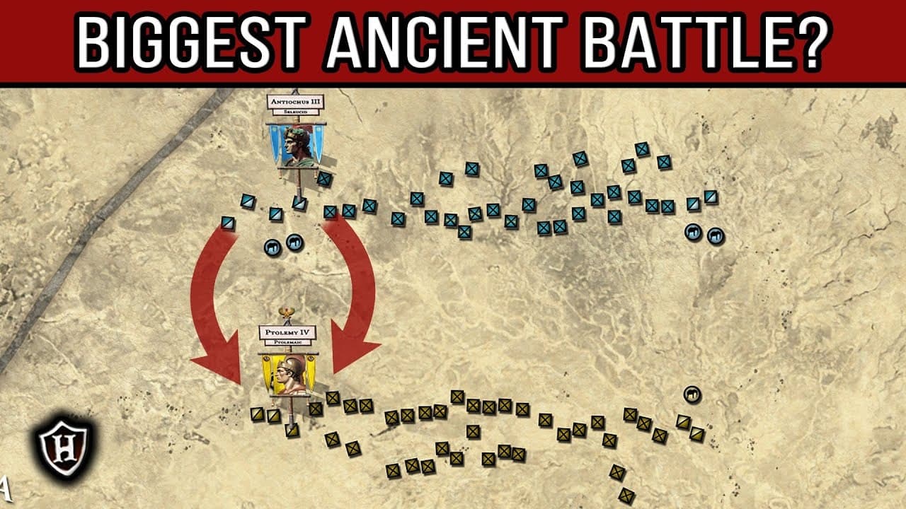 Battle of Raphia 217 BC  Biggest battle in Hellenistic history