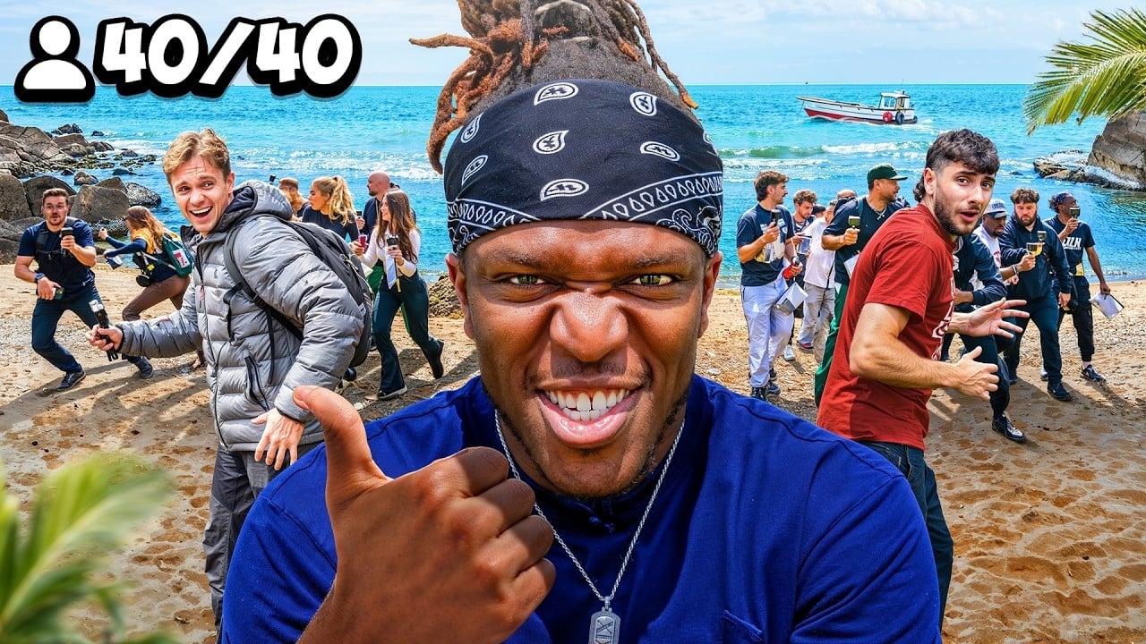 SIDEMEN ULTIMATE HIDE  SEEK ON AN ISLAND vs 40 YOUTUBERS