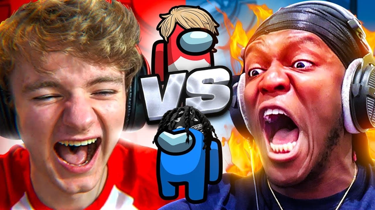 KSI vs TOMMYINNIT FIGHT ON AMONG US