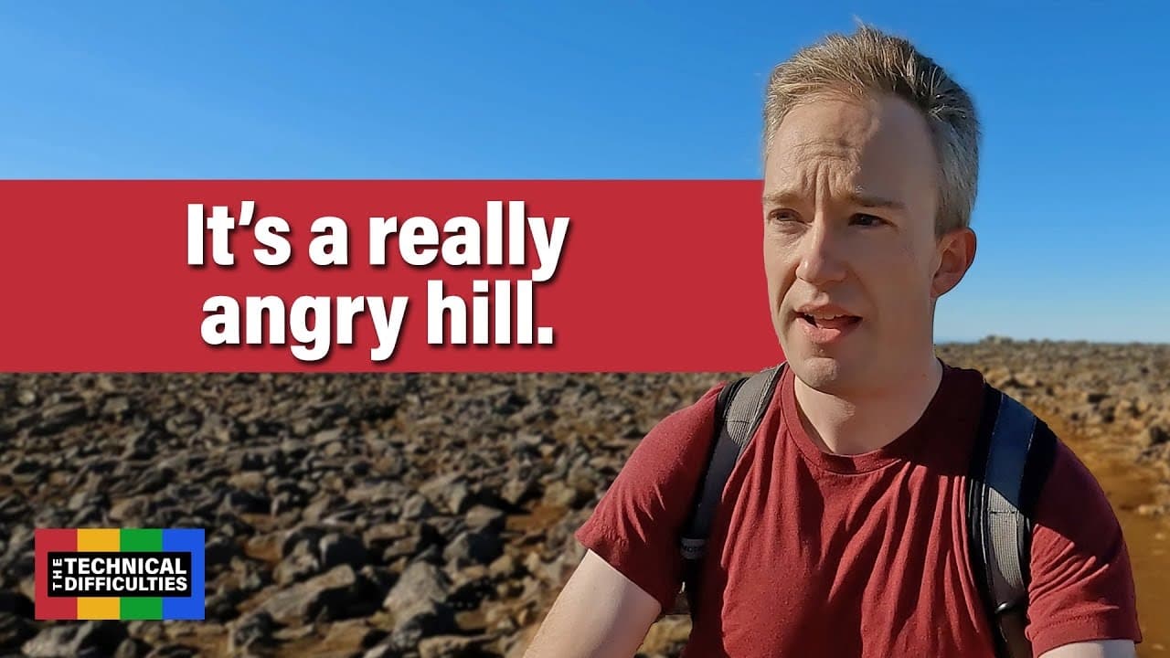 Tom takes a walk up a hill