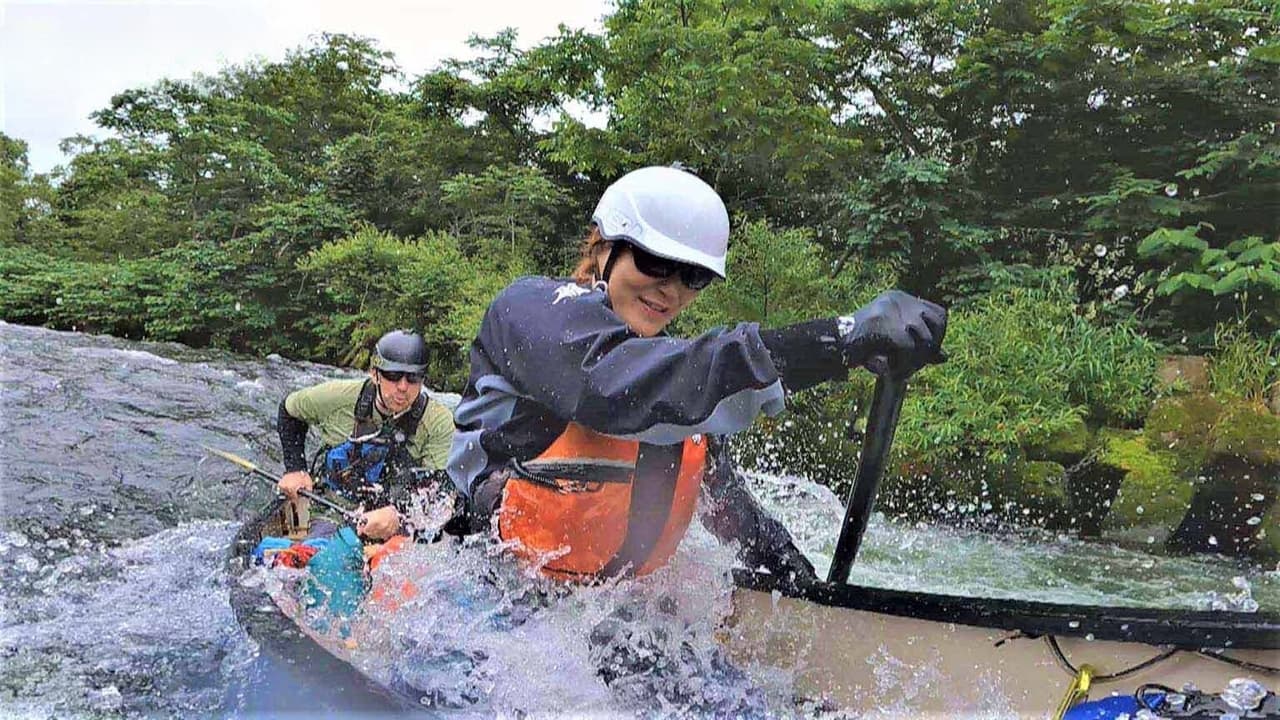 Canoeing on the Crystal Clear Shiribetsu River