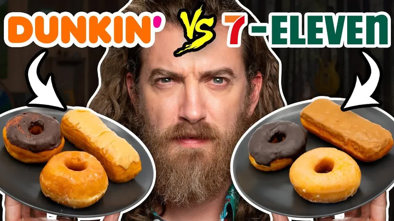 Dunkin vs 7Eleven Taste Test  FOOD FEUDS