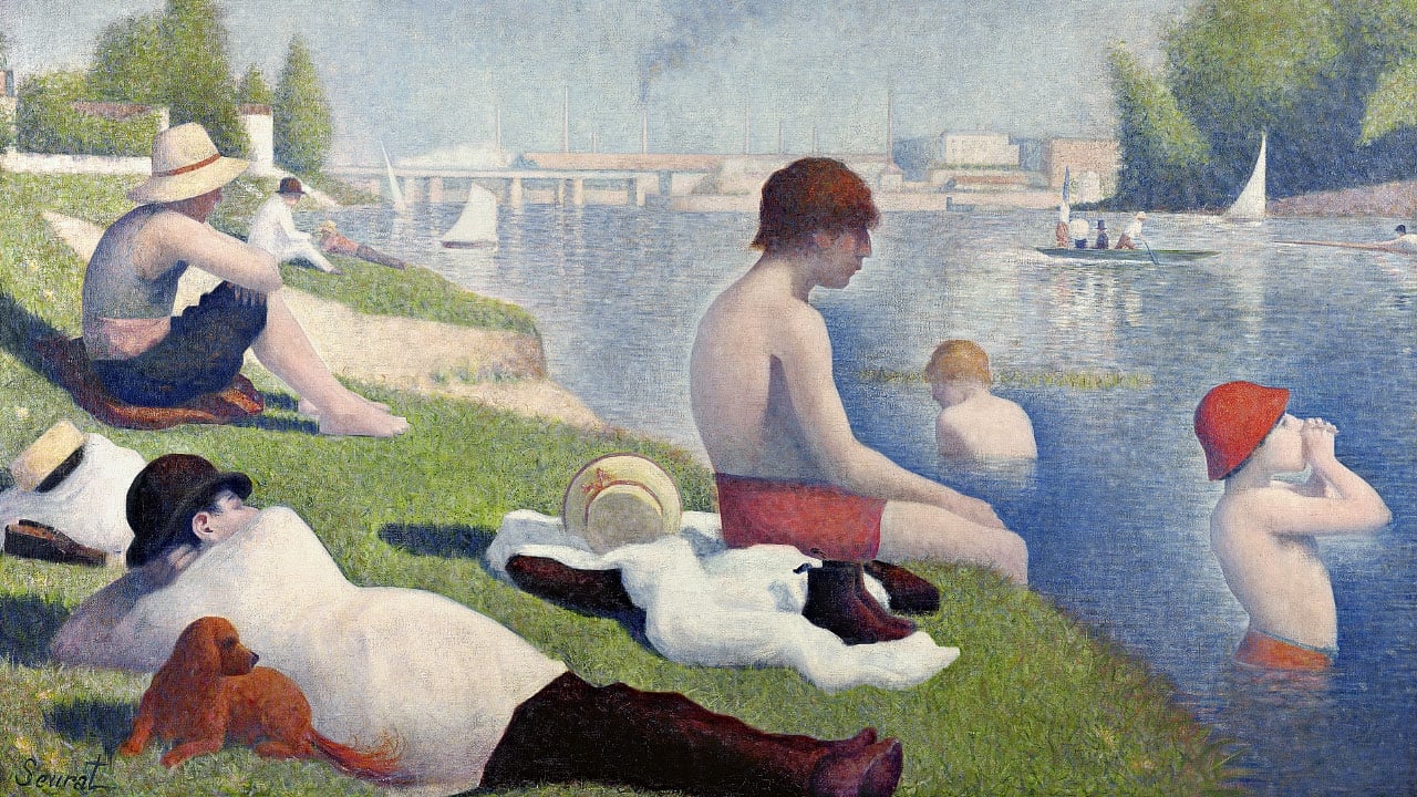 Bathers at Asniers 1884 by Georges Seurat