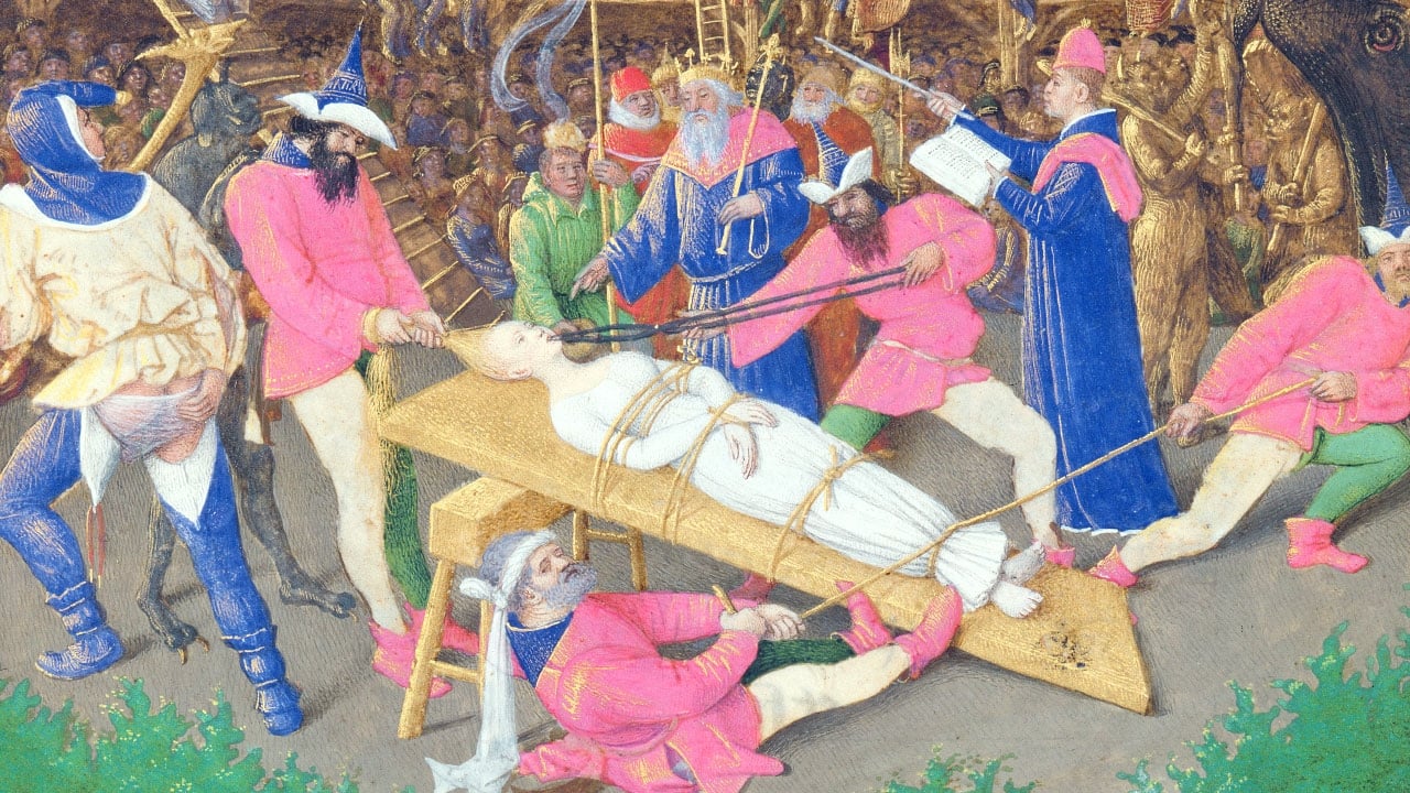The Martyrdom of Saint Appolonia 1461 by Jean Fouquet