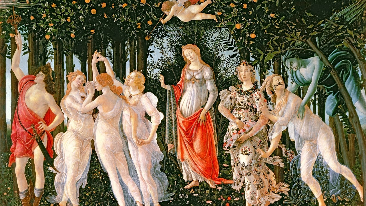 The Primavera 1482 Sandro Botticelli