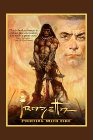 Frazetta Painting with Fire' Poster