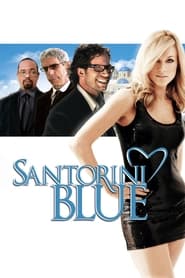 Santorini Blue' Poster
