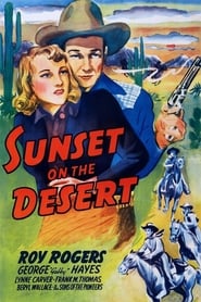 Sunset on the Desert' Poster