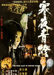 The Blue Lamp in Winter Night' Poster