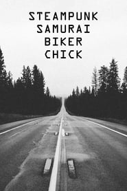 Steampunk Samurai Biker Chick' Poster