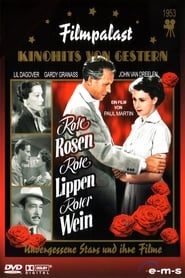 Rote Rosen rote Lippen roter Wein' Poster