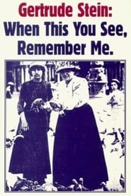 Gertrude Stein When You See This Remember Me' Poster