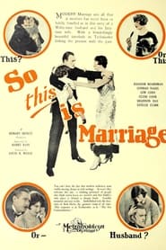 So This Is Marriage' Poster