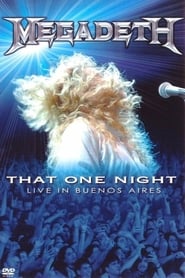 Megadeth That One Night  Live in Buenos Aires' Poster