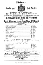 Lorbeerbaum und Bettelstab' Poster