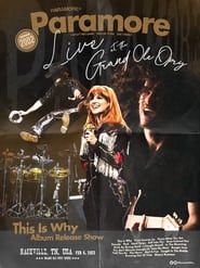 Paramore Live At The Grand Ole Opry' Poster