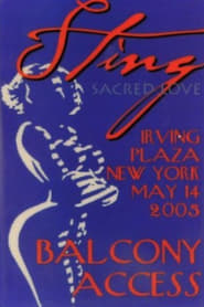 Sting Live At Irving Plaza' Poster