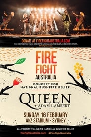 Queen  Adam Lambert Fire Fight Australia' Poster