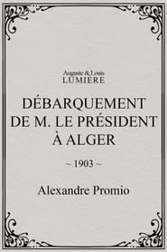 Dbarquement de M le prsident  Alger' Poster