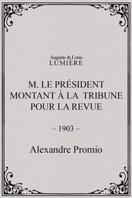 M le prsident montant  la tribune pour la revue' Poster