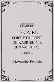 Le Caire sortie du pont de KasrelNil chameaux' Poster