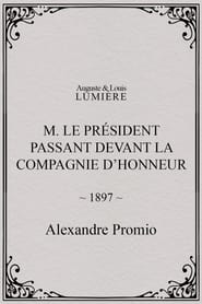 M le prsident passant devant la compagnie dhonneur' Poster