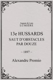 13e hussards  saut dobstacles par douze' Poster