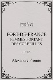 FortdeFrance  femmes portant des corbeilles' Poster