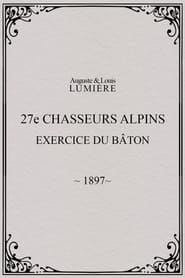 27me chasseurs alpins  exercice du bton' Poster