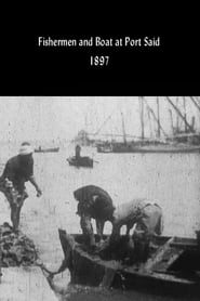 Fishermen and Boat at Port Said' Poster